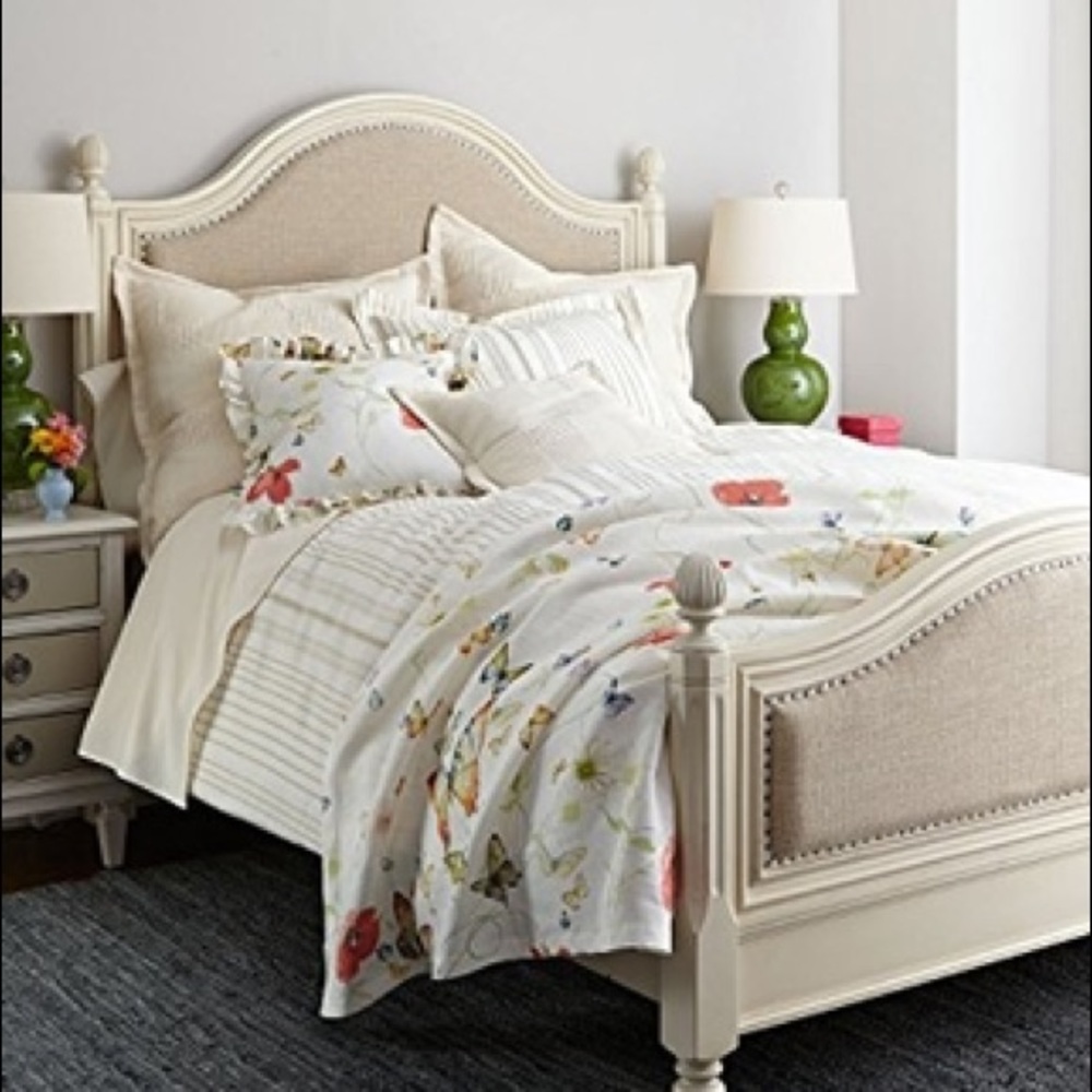 Portofino bed scarf / throw butterfly print 🇮🇹
